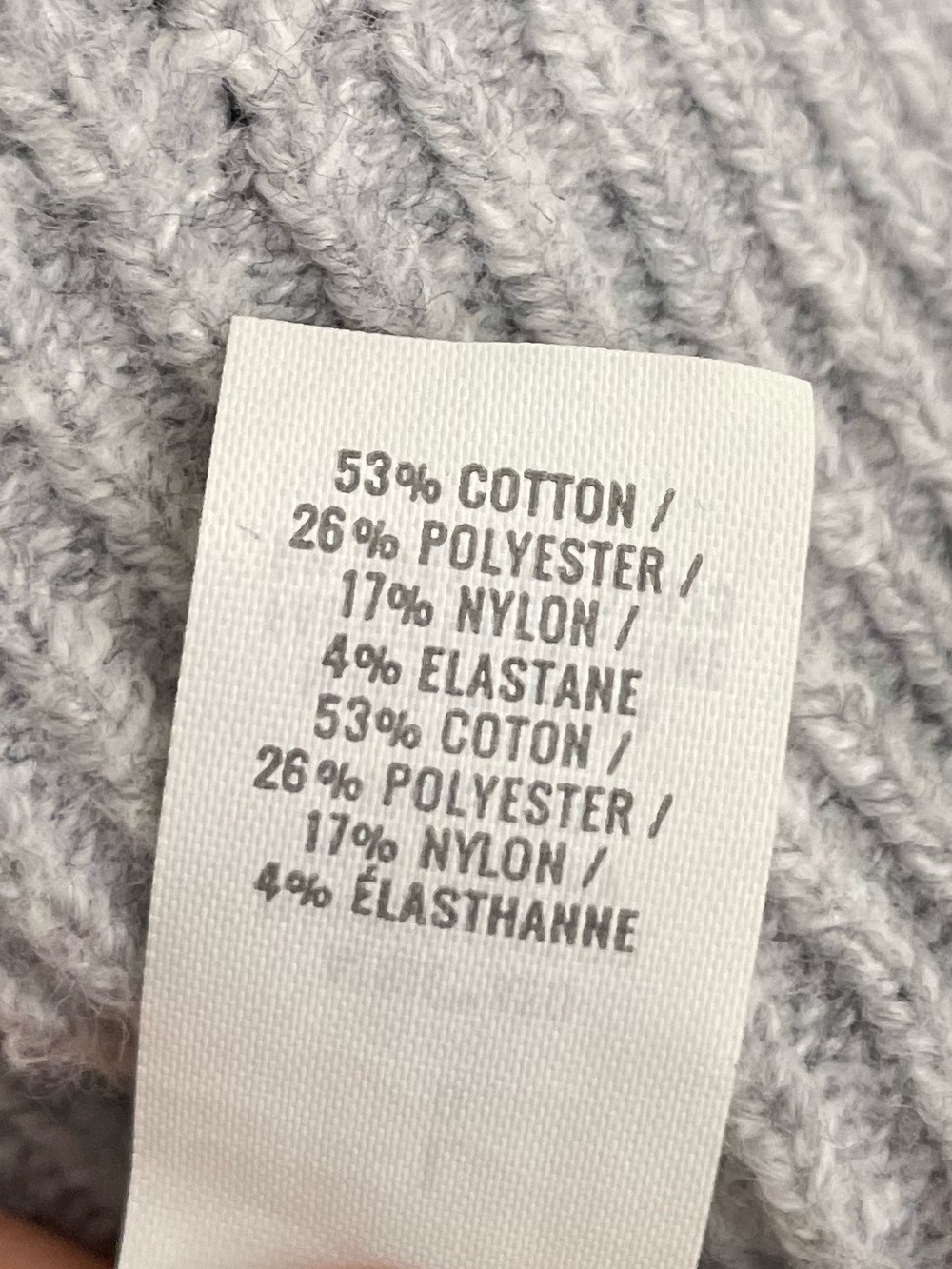 Aerie CozyUp Waffle Knit Sweater Hoodie Heather Gray Sz XL - Picture 11 of 12